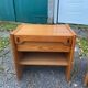 Pair old furniture bedside table wood pine vintage