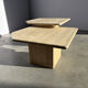 Vintage travertine nesting tables or side tables, 1970s