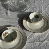 Vintage glass decanter in hot air balloon style H31 D18