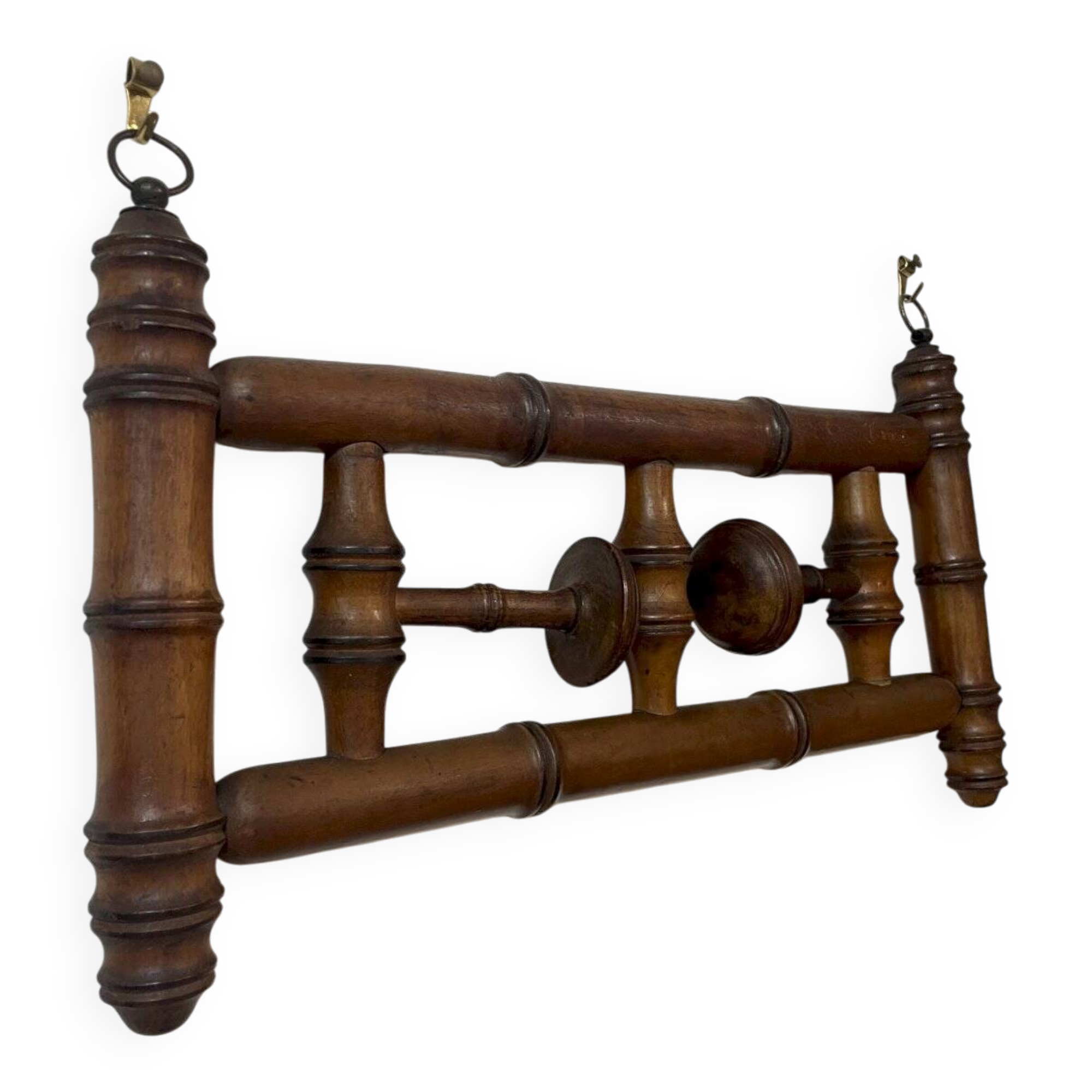 Antique retractable coat (hat) rack
