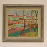 Maisons cachées par les arbres par Clas Walter Sundman