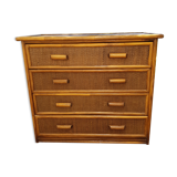 Rattan/bamboo chest of drawers