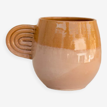 Mug en céramique ambre bicolore Oustao