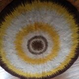 Round wool carpet pattern sun 1960