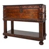 16th Century Italian Renaissance Cabinet in walnut with rich carvings