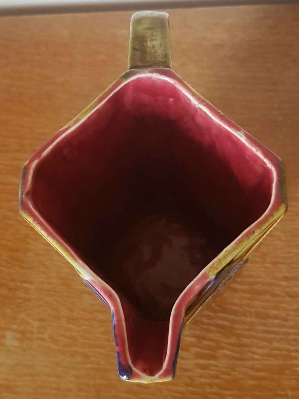 Pitcher in dabbling from the onnaing earthenware factory