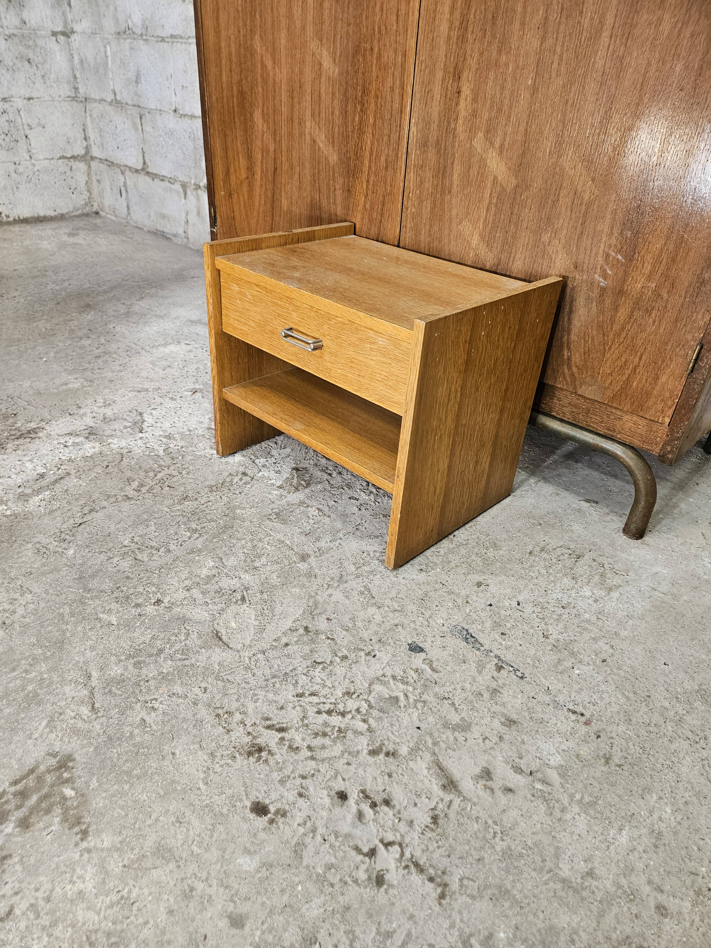 Scandinavian style bedside table 1960