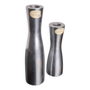 Pair of Gota Erika Pekkari candlesticks, Scandinavian, 1990s
