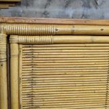 Enfilade en rotin design vintage