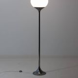 Italian trumpet floor lamp in chrome, 1970s