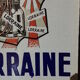 Plaque émaillée " Machine à traire Lorraine"  vintage 50