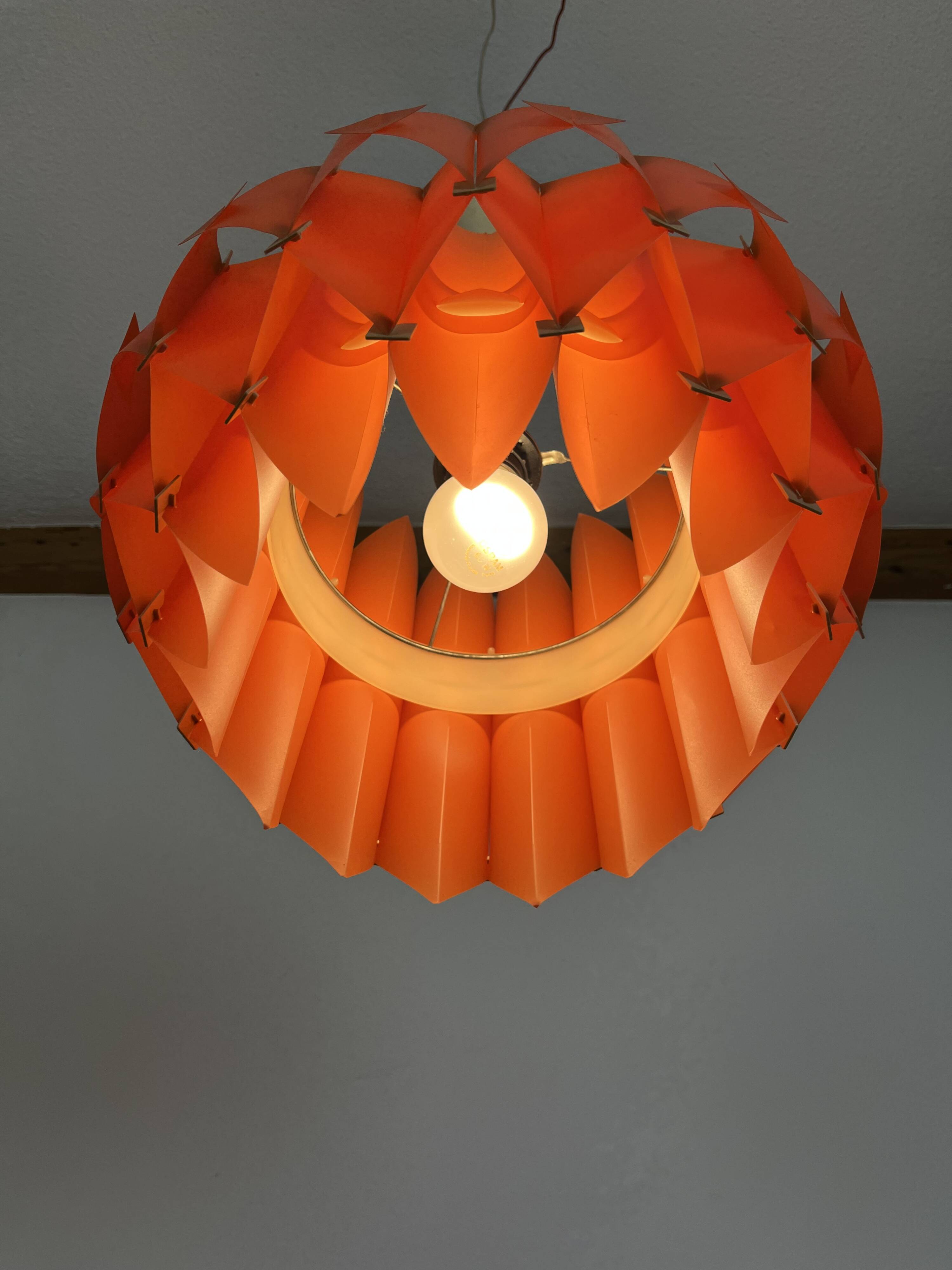 Butterfly pendant light by Lars Schioler for Hoyrup, 70s vintage style