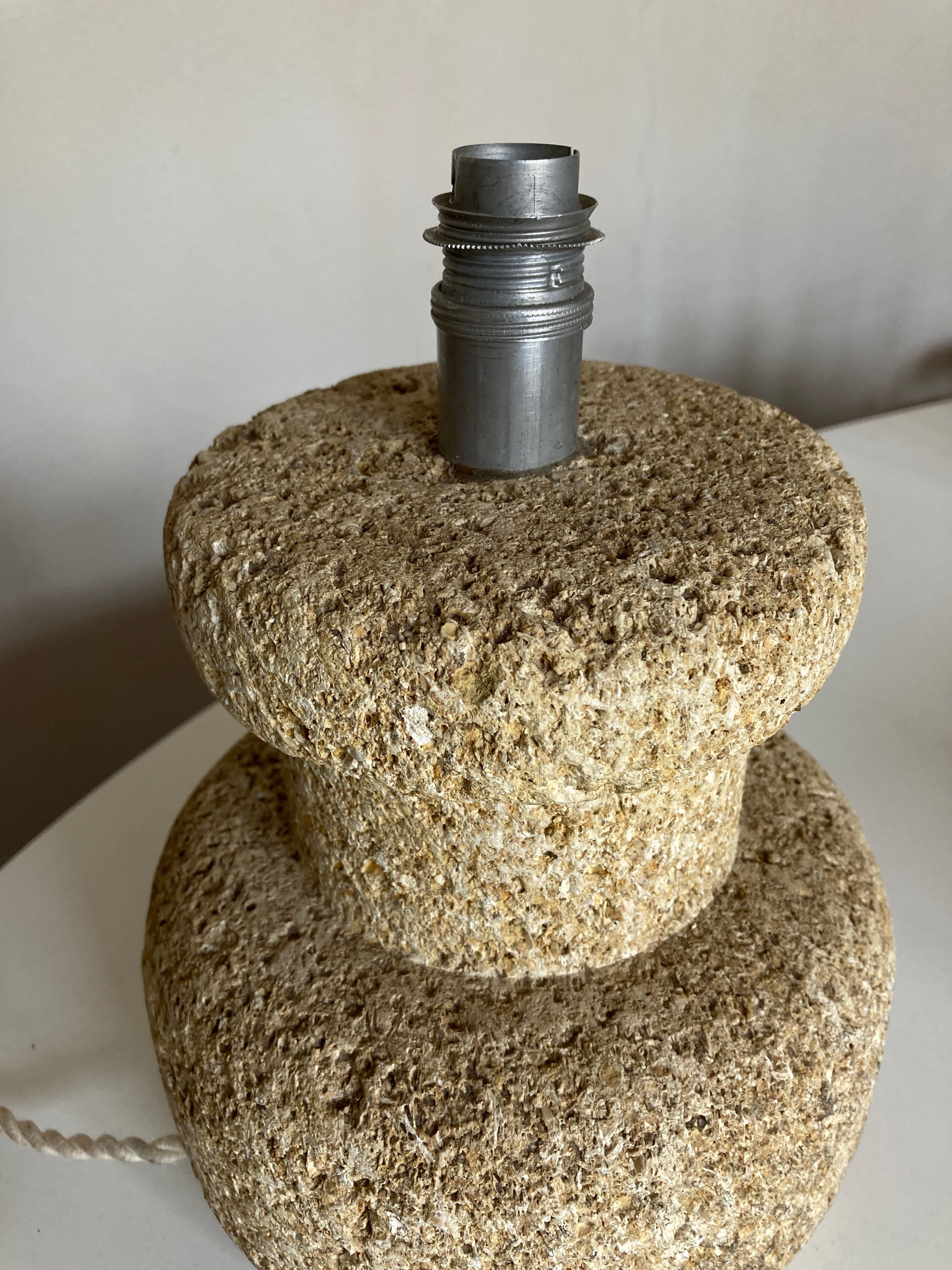 Baluster lamp 1970 in Gard stone