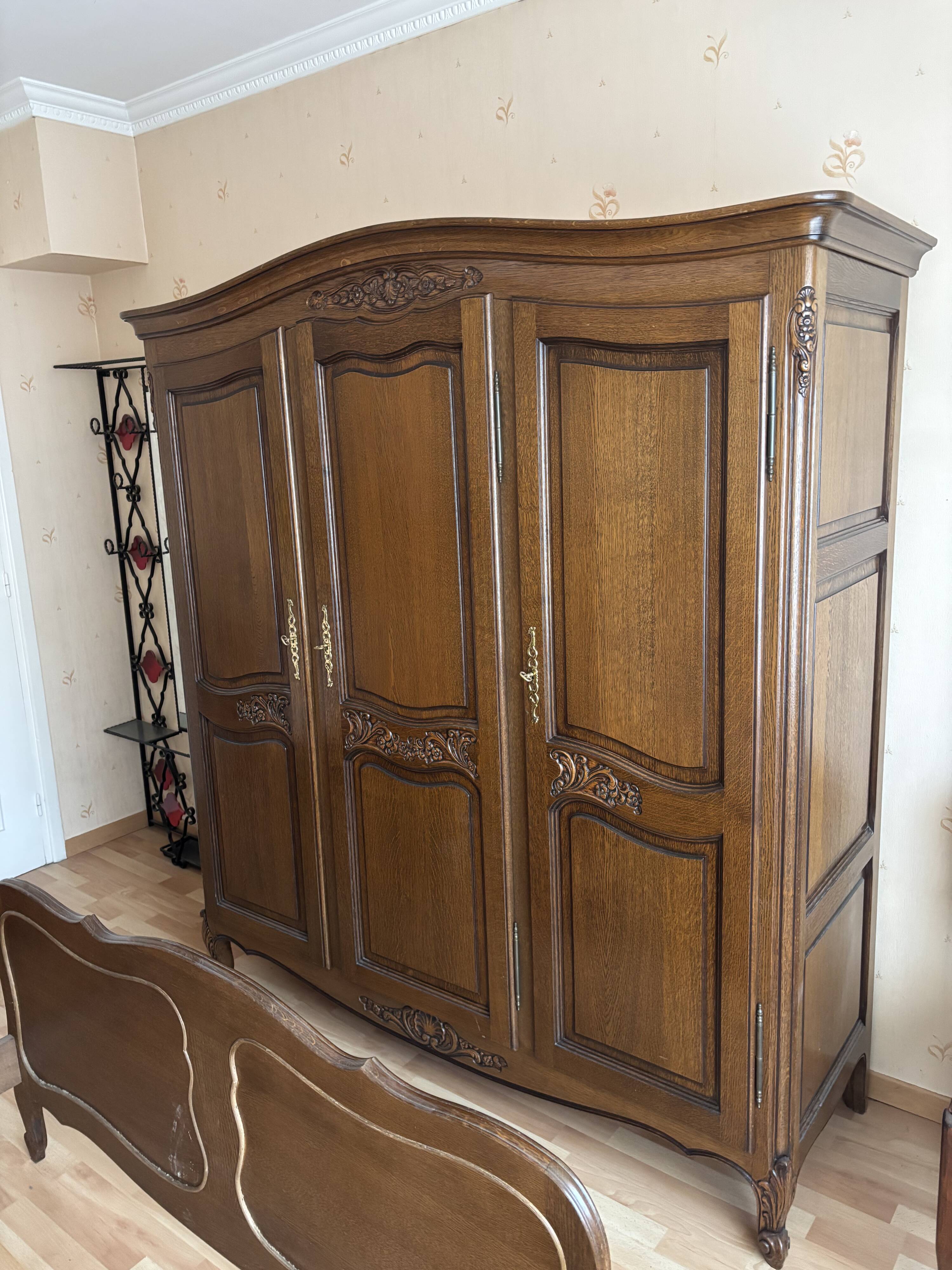 1960s Solid Wood Wardrobe