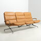 Three Seater Sofa in Leather by Strässle, Switzerland - 1960's