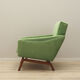 Fauteuil vert, design danois, années 1970, fabriqué au Danemark