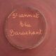 Ceramic plate, terracotta, glazed. Elie Brachant