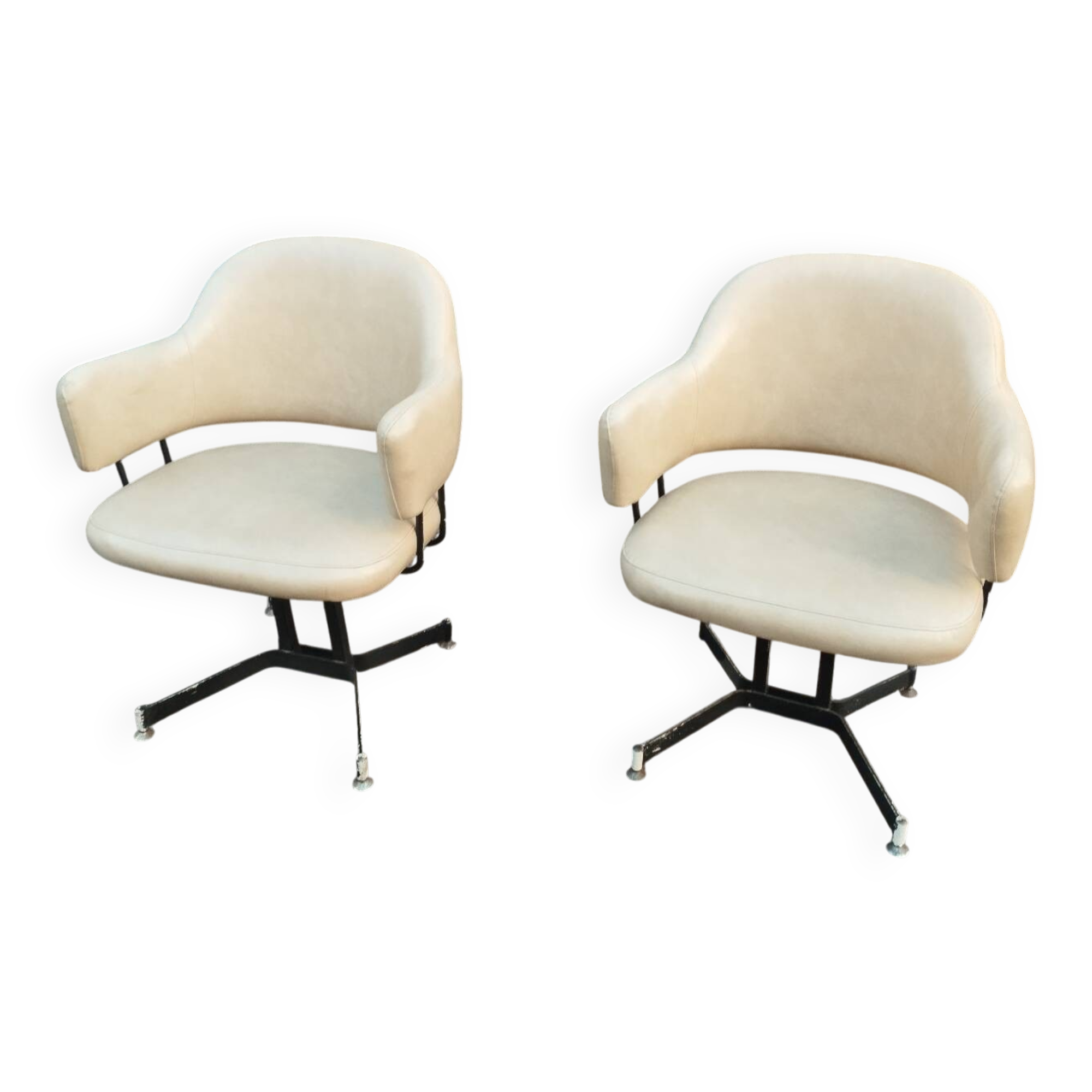 Pair of vintage antique armchairs