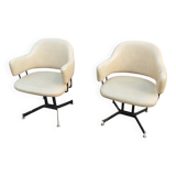 Pair of vintage antique armchairs