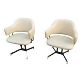 Paire de fauteuils anciens vintage