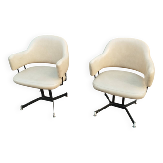 Pair of vintage antique armchairs