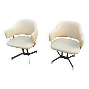 Pair of vintage antique armchairs
