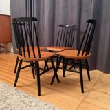 Set of four Fanett chairs in the Ilmari Tapiovaara style, Finland, 1960s