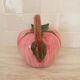 Pichet en céramique forme Pêche ou Tomate / rose