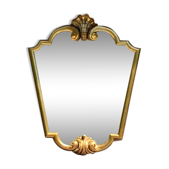 Vintage mirror in gilded wood