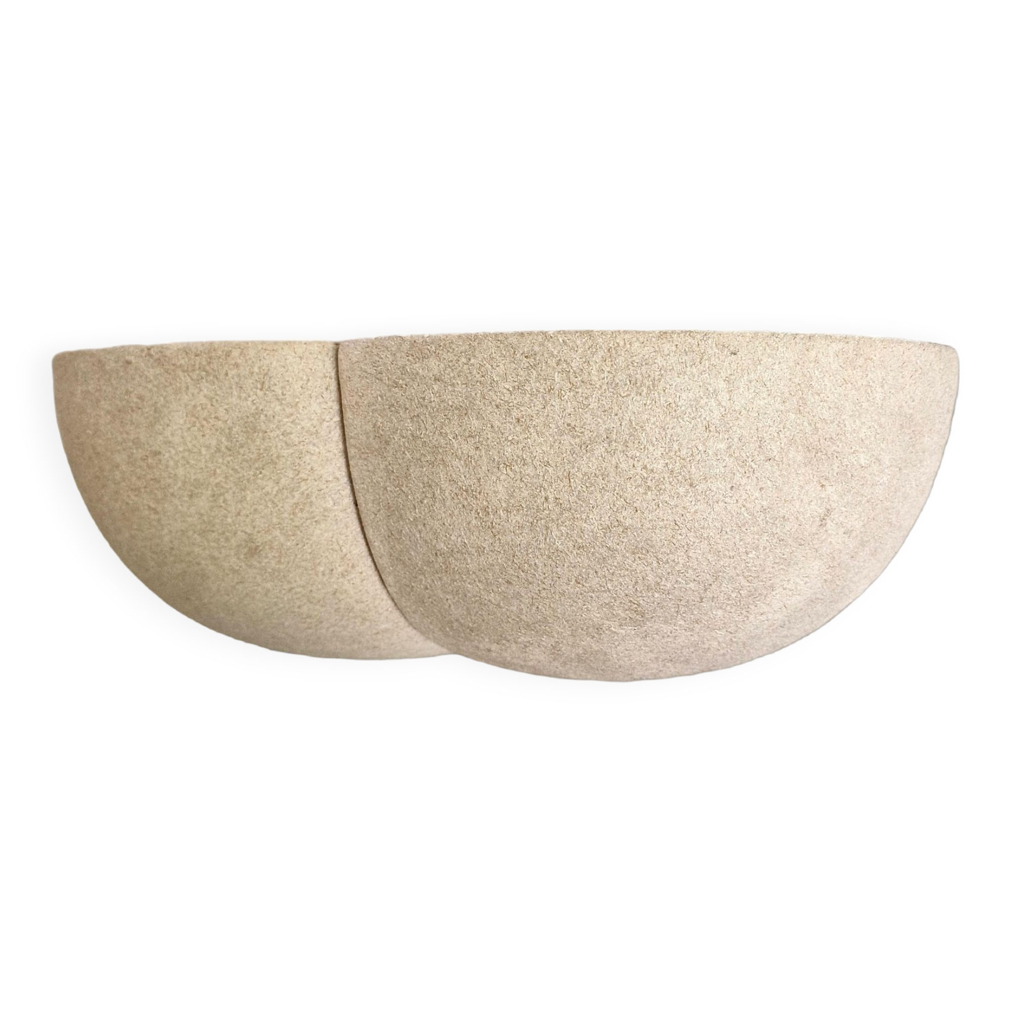 Textured ceramic corner bubble wall lamp, 1970s