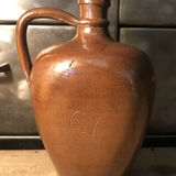 Pitcher in glazed stoneware marking CH