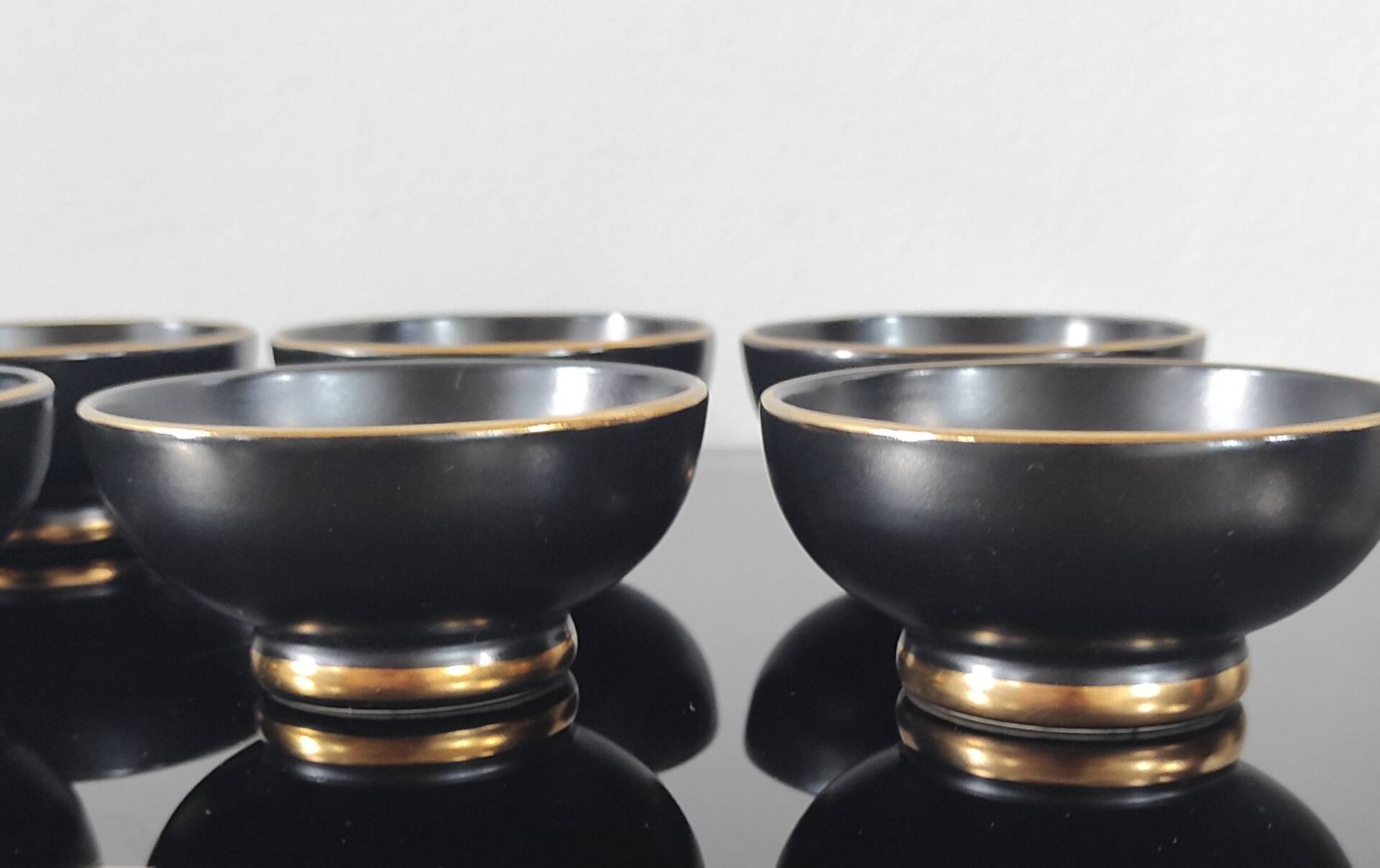 Vintage ceramic dessert or aperitif service