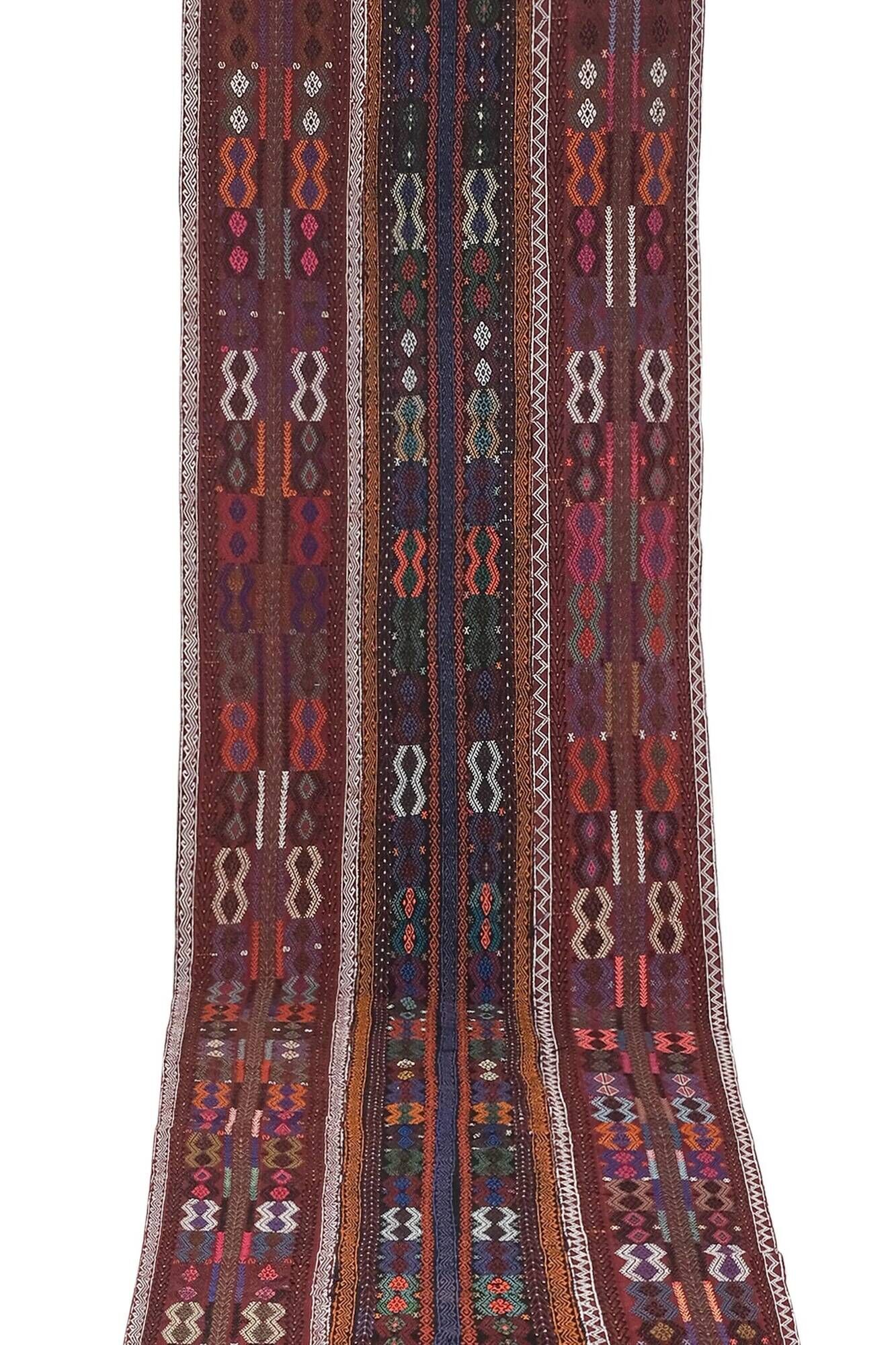 Tapis de couloir turc vintage