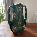 Large double-handled vase by Keller and Guérin de Lunéville