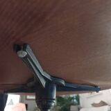 Round wooden bistro table