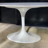 White marble table ash foot Tulipe