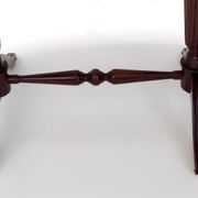 Vintage Beech Coffee Table Ascribable to Paolo Buffa with an Oval Red Onyx Top