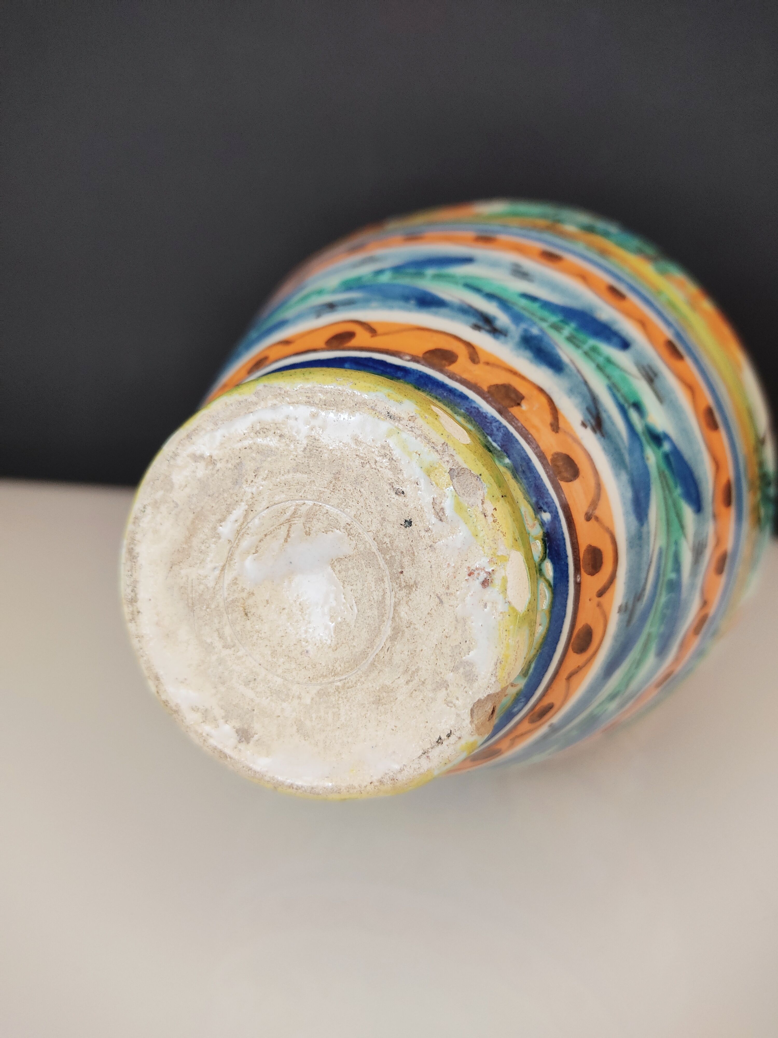 Vase with two ceramic handles Sante Ana Spain