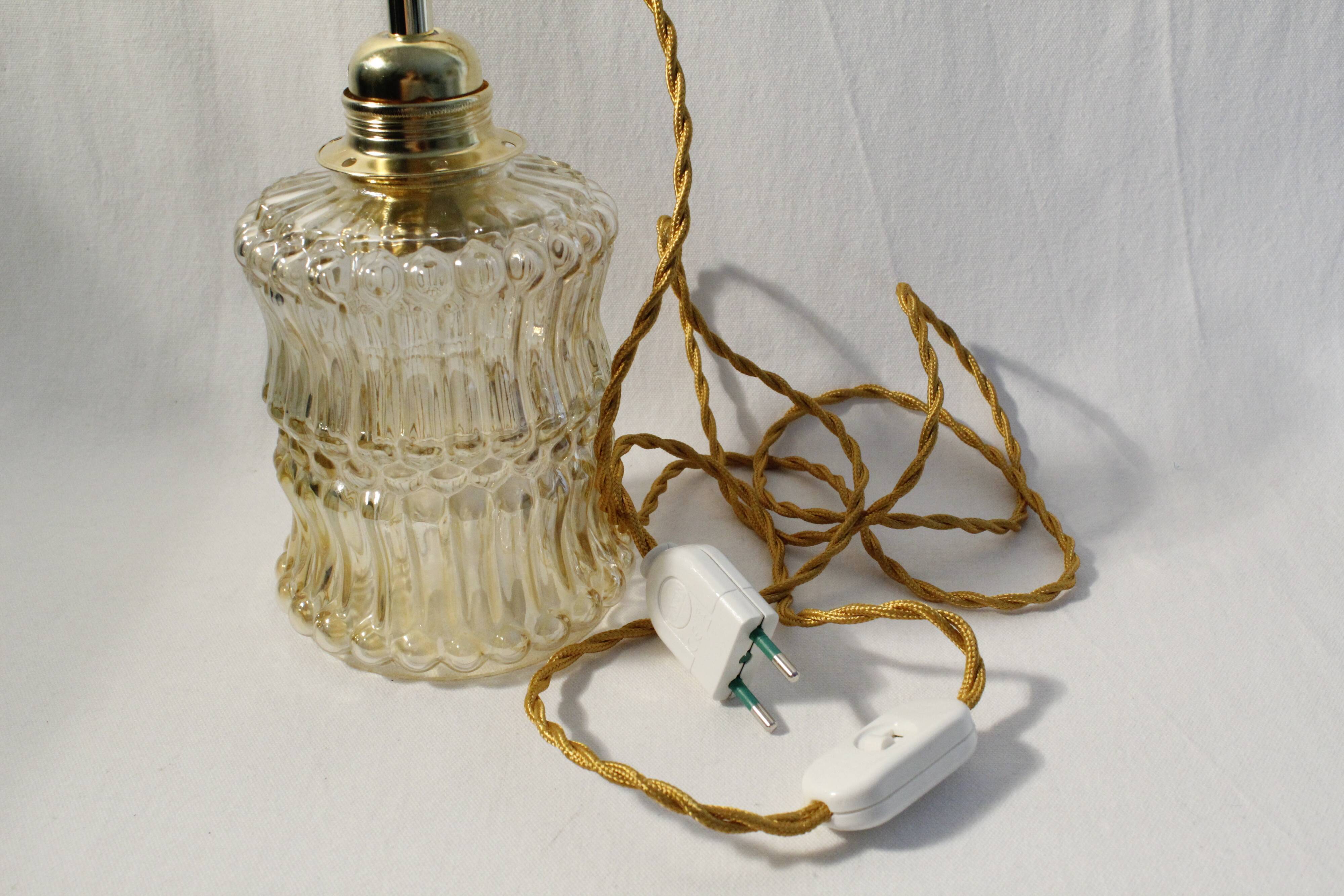 Vintage amber glass sweeper