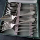 SFAM 24-Piece Silver-Plated Metal Cutlery Set