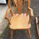 2 solid wood children's armchairs