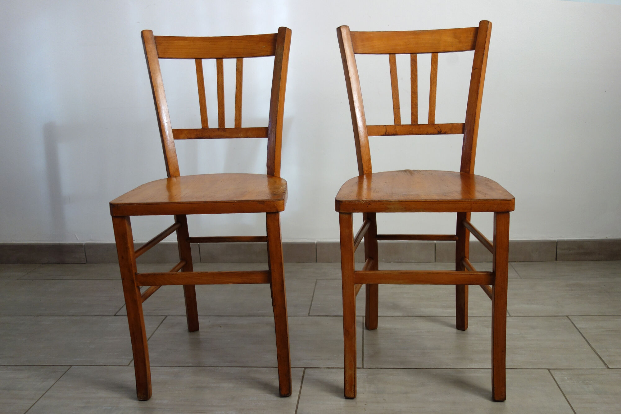 Pair of vintage bistro chairs
