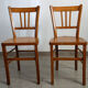 Paire de chaises bistro vintage