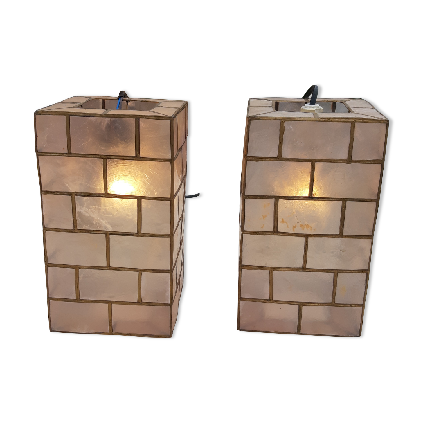 Pair of vintage pendant lights from the 1960s