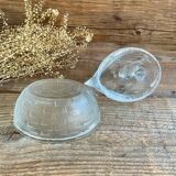 Vintage glass Hen sugar bowl