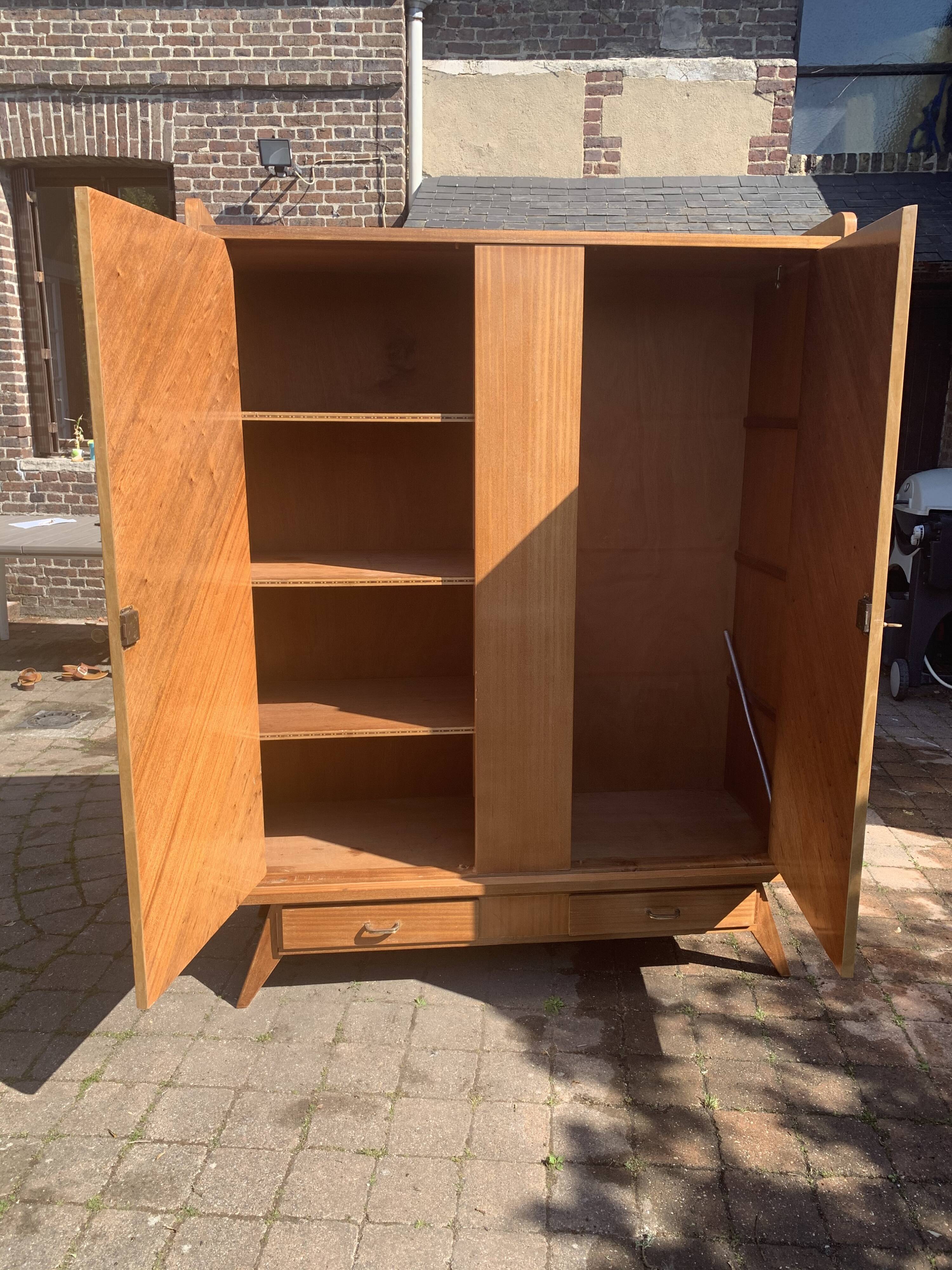 Vintage cabinet feet compass