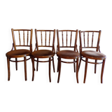 Set 4 Bistro Chair Sitting Velvet