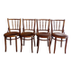 Set 4 chaise de bistrot assise velours