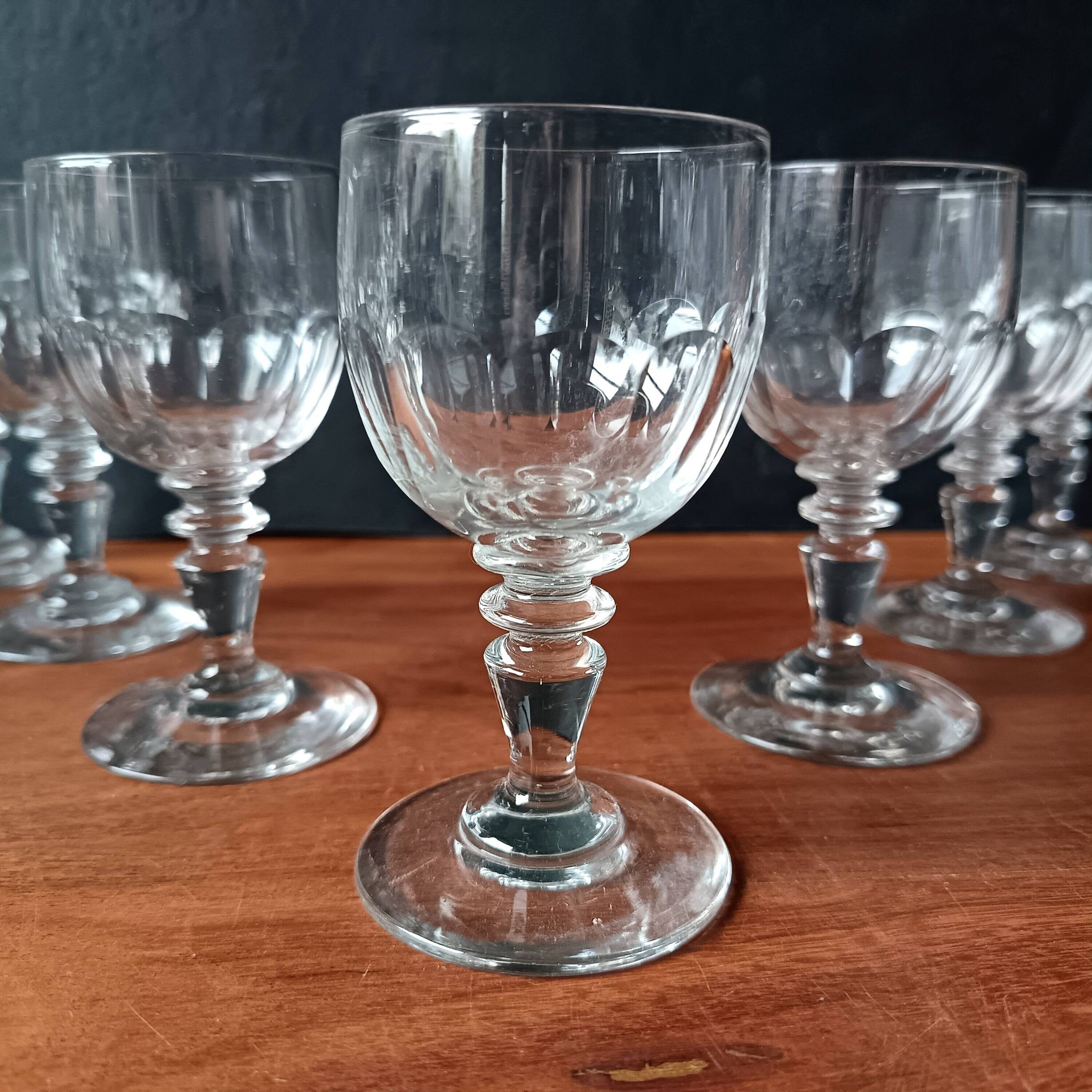 7 verres à apéritif vintage, France