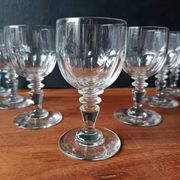 7 verres à apéritif vintage, France